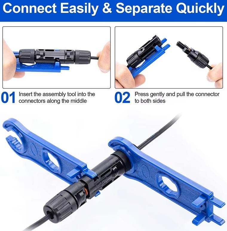 Ключ MC4 для затиску та роз'єднання конекторів сонячних панелей (97156454) - фото 2