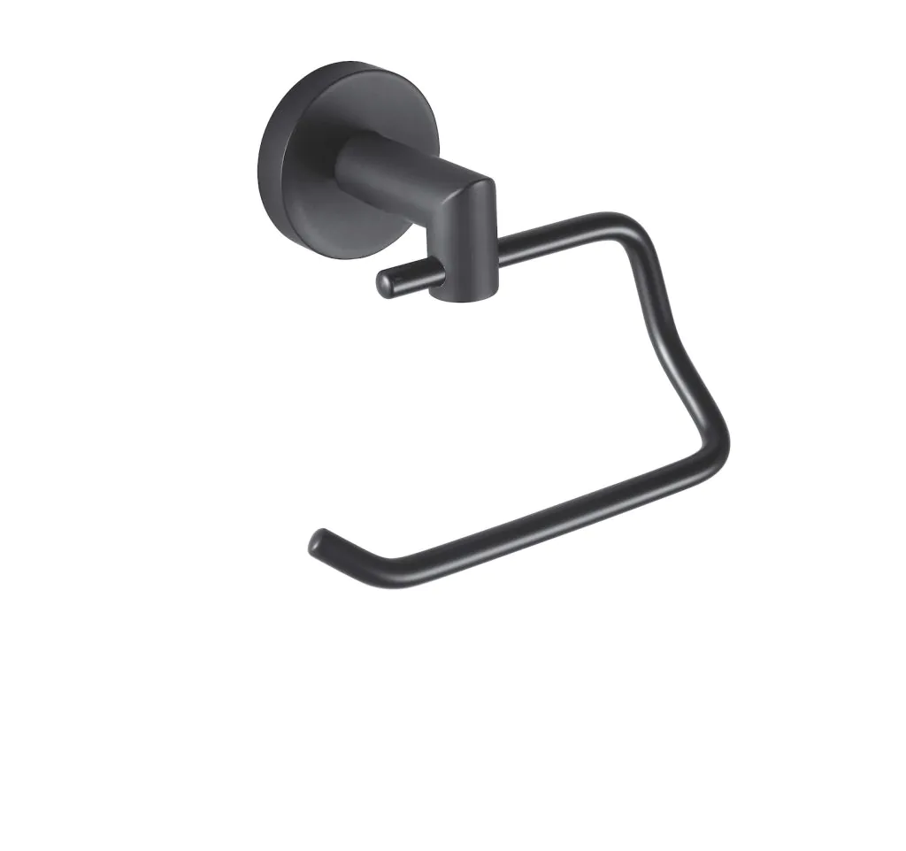 Тримач туалетного паперу Stella Classic 14х10х11 см Чорний матовий