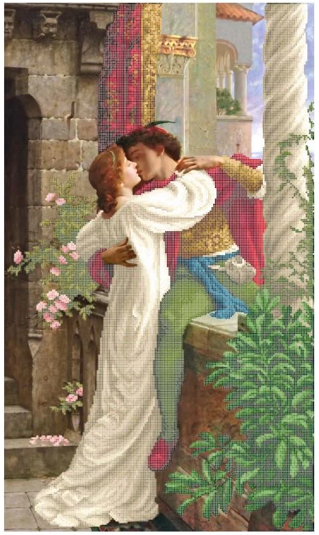 Схема для вышивки бисером Золотая Подкова Ромео и Джульетта ЗПЛ-007 (2901)