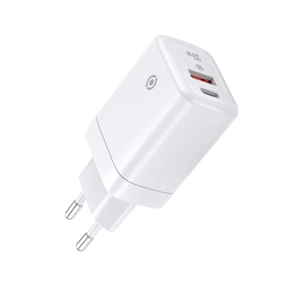 Зарядное устройство сетевое Piko TC-PD332 USB-C/USB-A PD 3.0/QC 3.0 GaN 33 Вт White (1283126597794)