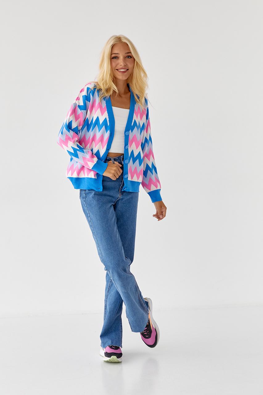 Кардиган женский L Синий (9528302) - фото 3 Кардиган женский L Синий (9528302) - фото 3