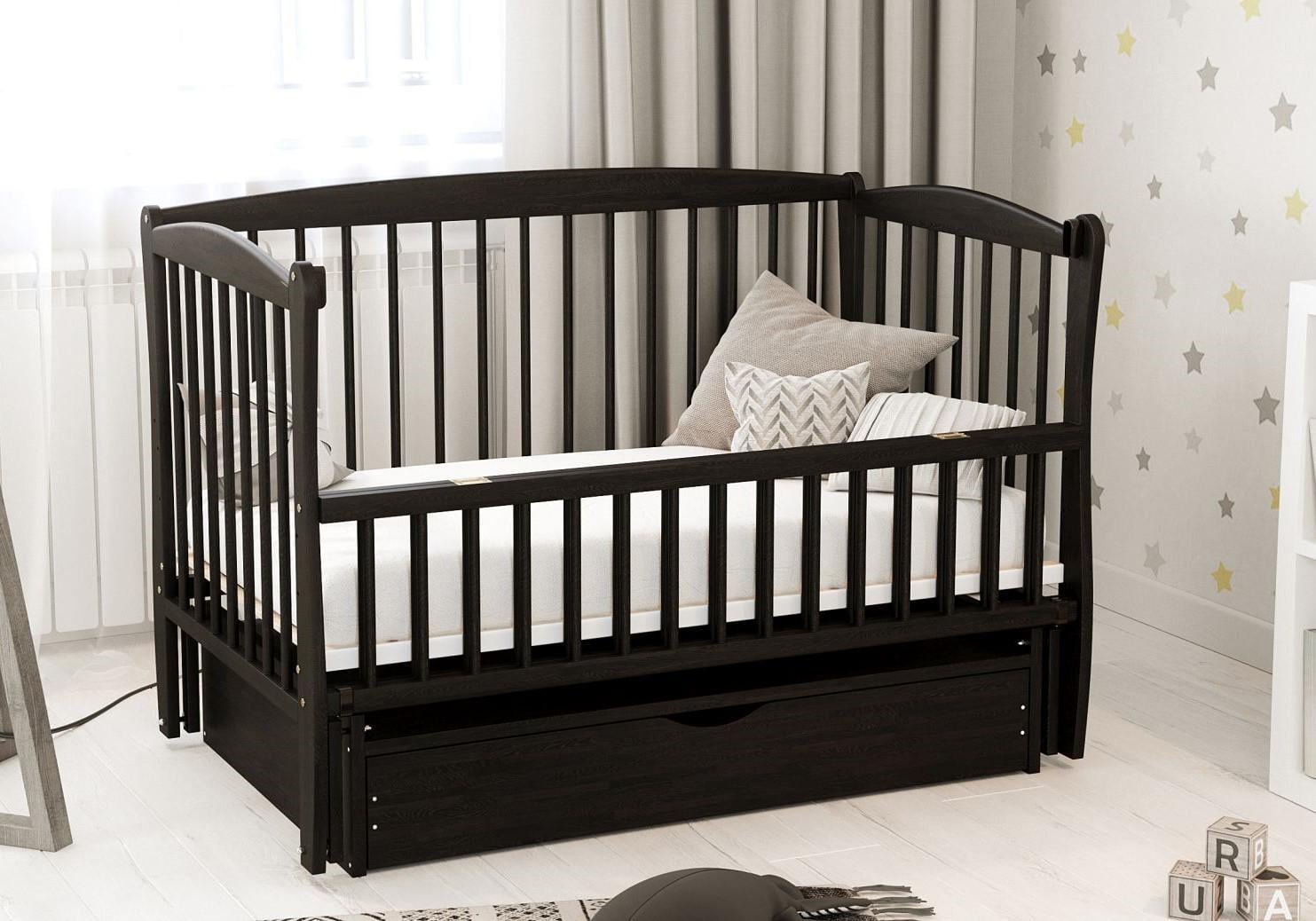 Детская кроватка Дубик-М Элит 2 120х60 см Венге