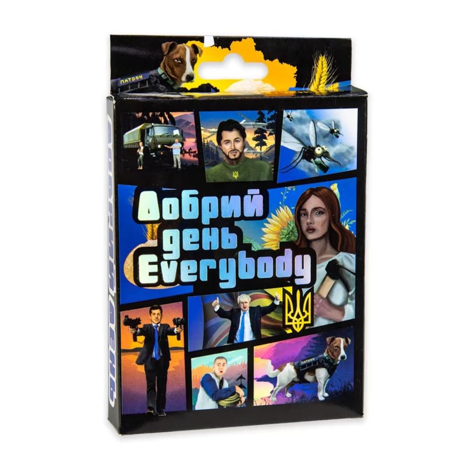 Настільна карткова гра Strateg Добрий день Everybody 30272 46 карток (RLT44008) Настільна карткова гра Strateg Добрий день Everybody 30272 46 карток (RLT44008)