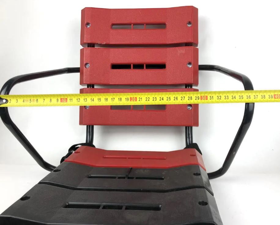 Детское велокресло КОЛЕСО крепление на багажник/металлический корпус/пластик Красный (50000734) - фото 2