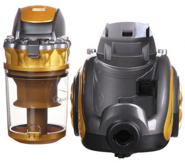Пилосос контейнерний Domotec 4408MS-3600W Turbo Brush без мішка об'єм пилозбірника 4 л Жовтий (521de973) - фото 2 Пилосос контейнерний Domotec 4408MS-3600W Turbo Brush без мішка об'єм пилозбірника 4 л Жовтий (521de973) - фото 2