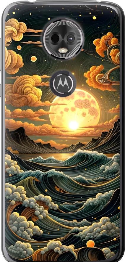 Чехол на Motorola Moto E5 Plus Арт волны (6332u-1412-42517)
