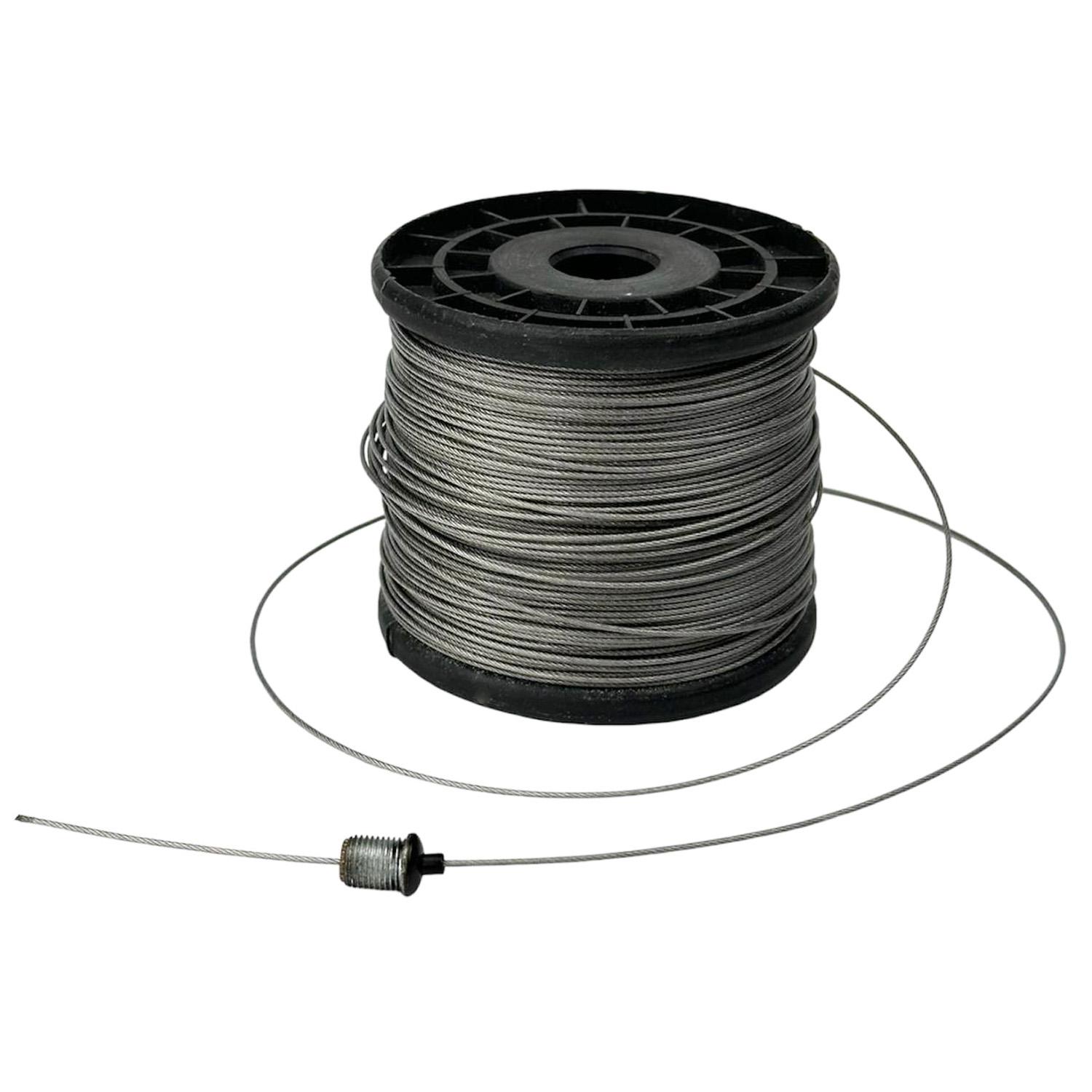 Трос с ПВХ покрытием для гирлянд или светильников 1,2 мм