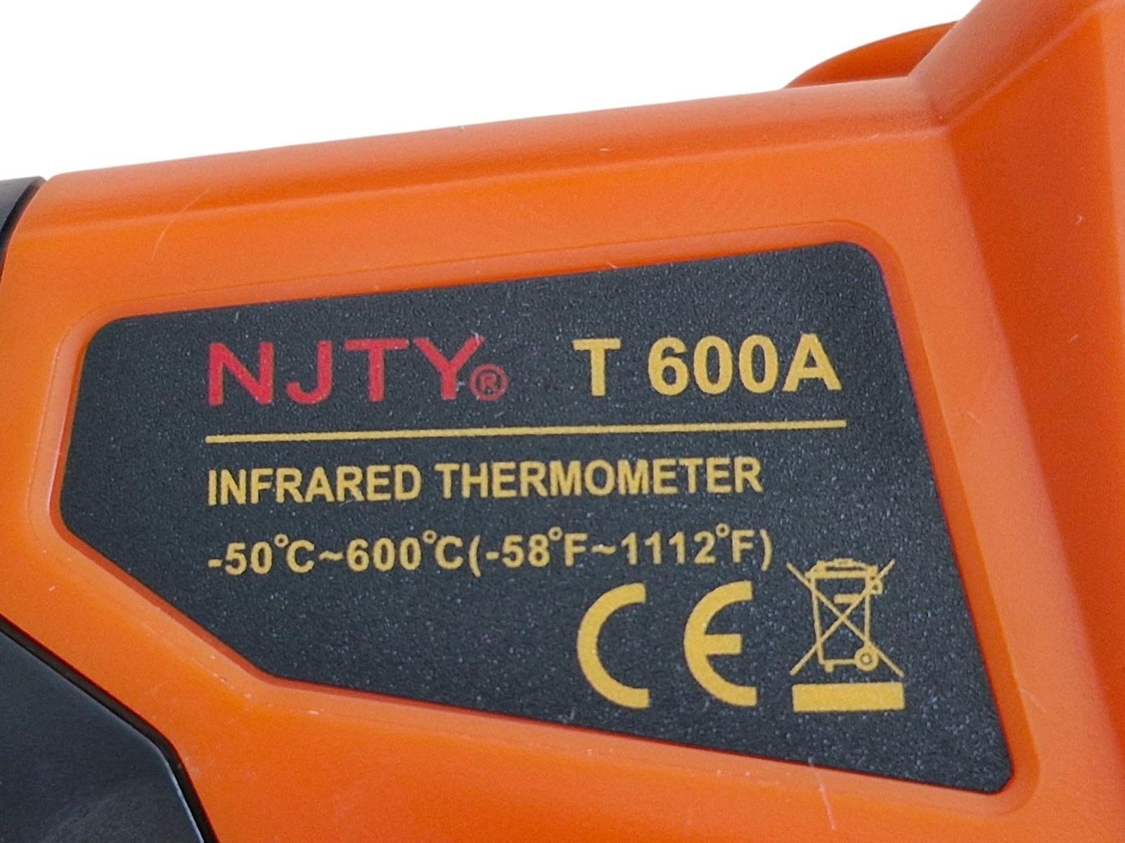 Термометр безконтактний цифровий NJTY від -50 до +600°C з лазерним покажчиком пошуком максимальної температури NJTY T600А 2 батареї (99047770) - фото 12 Термометр безконтактний цифровий NJTY від -50 до +600°C з лазерним покажчиком пошуком максимальної температури NJTY T600А 2 батареї (99047770) - фото 12