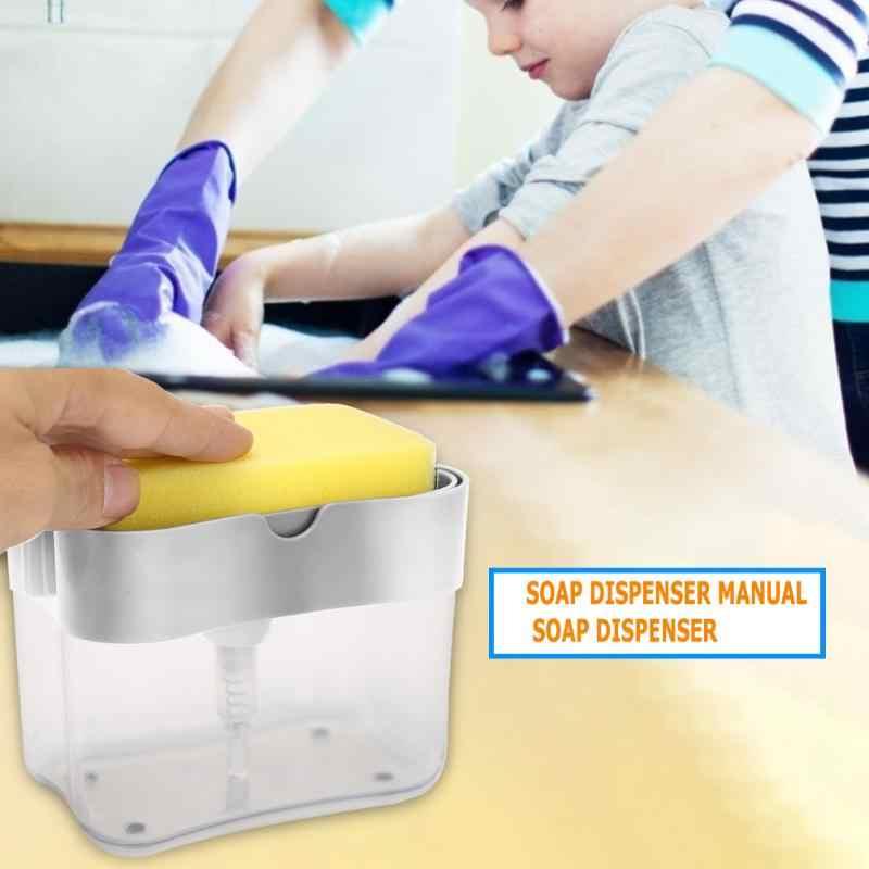 Органайзер для мочалок Soap Pump Sponge Caddy с мыльницей и дозатором (11877852) - фото 4