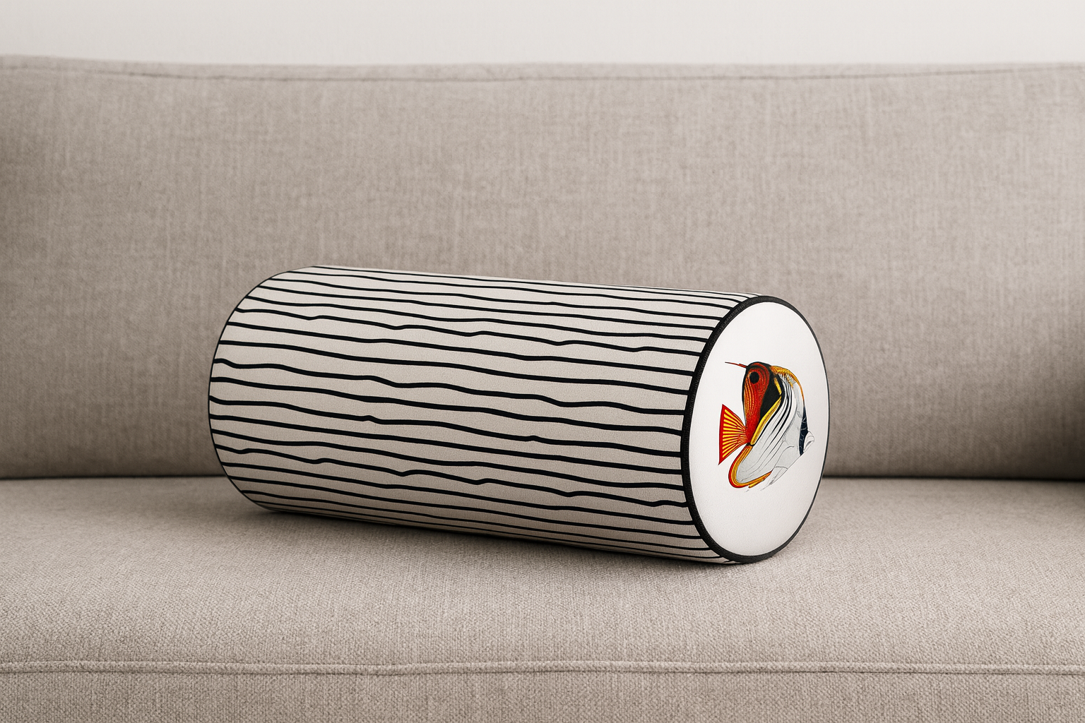 Подушка-валик Presentville Аквариумная рыбка Красно-голубой (PV SEA002)