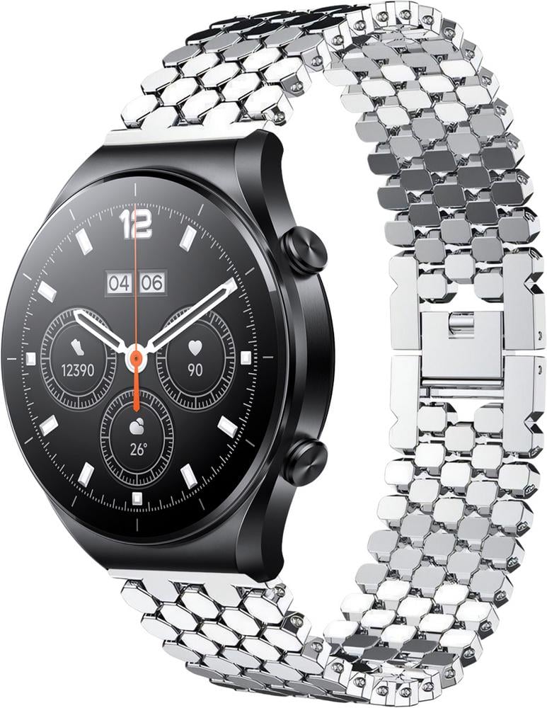 Металлический Ремешок Scaly для Xiaomi Watch S1 Acttive Silver (28941-59)