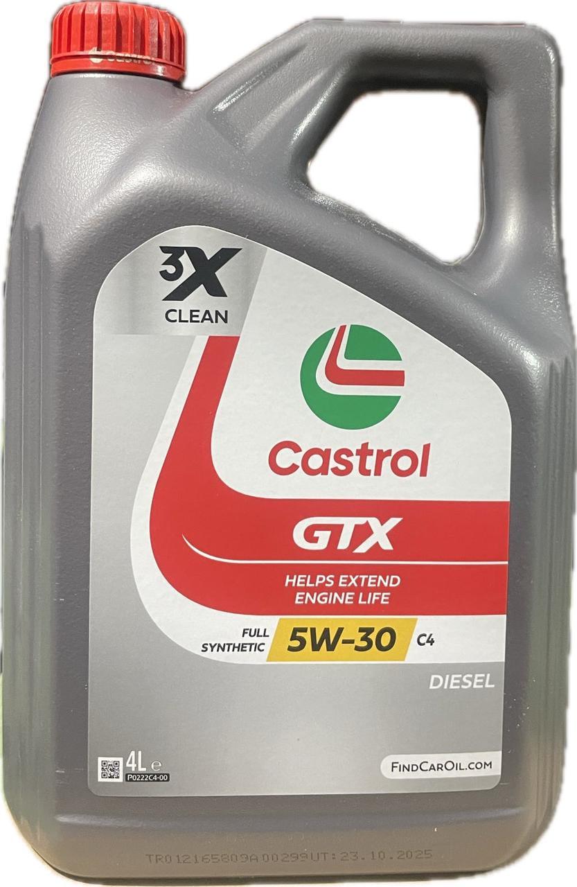Моторное масло Castrol GTX 5W-30 C4 4 л (15F64E) Моторное масло Castrol GTX 5W-30 C4 4 л (15F64E)