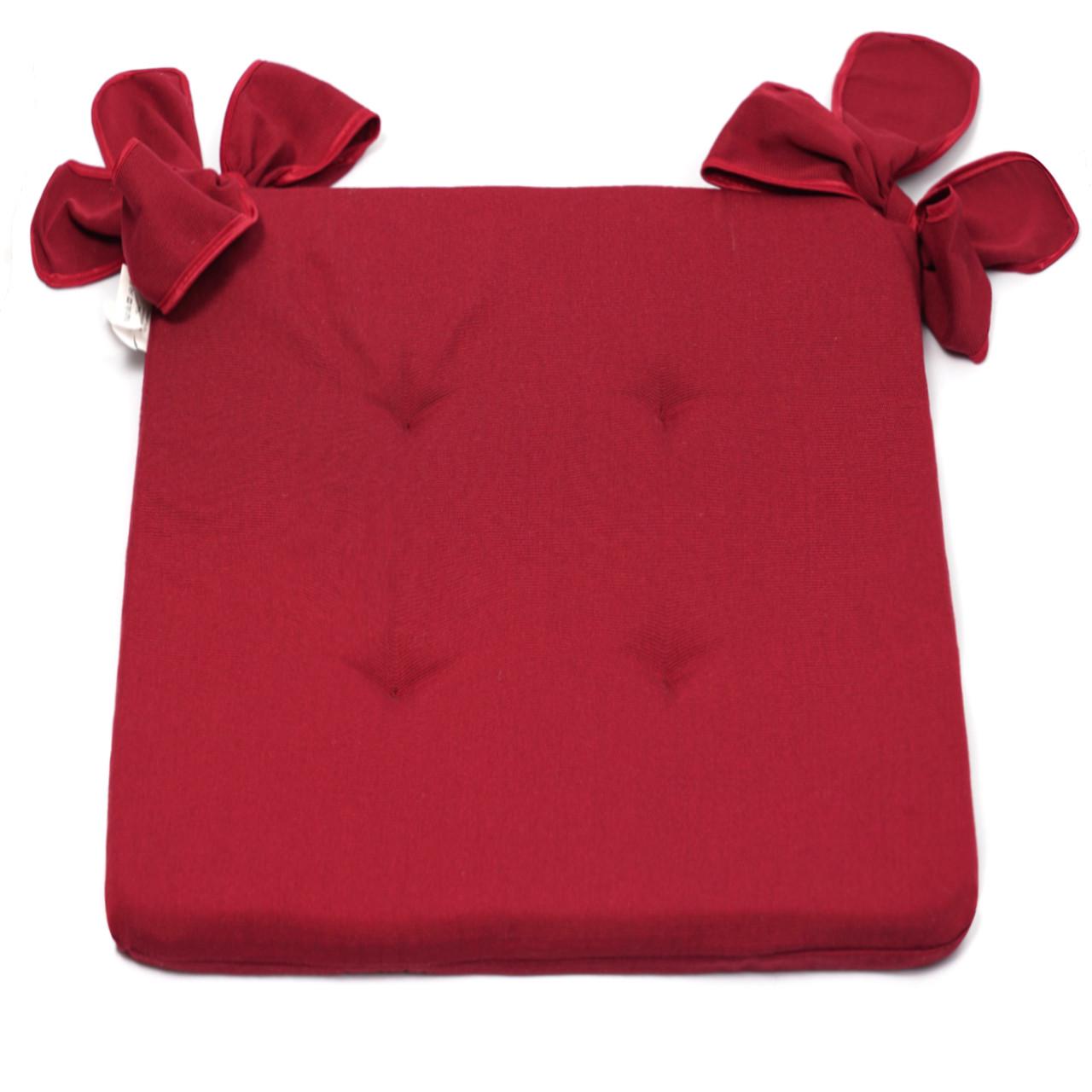 Подушка для стула/кресла/табурета 42х48х2 см Красный (1810202412) - фото 1 Подушка для стула/кресла/табурета 42х48х2 см Красный (1810202412) - фото 1