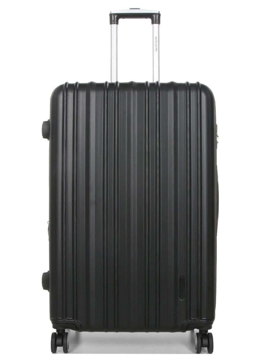 Чемодан Франция большая Worldline L 76х49х31+5 см 110 л 4,3 кг Черный (623)