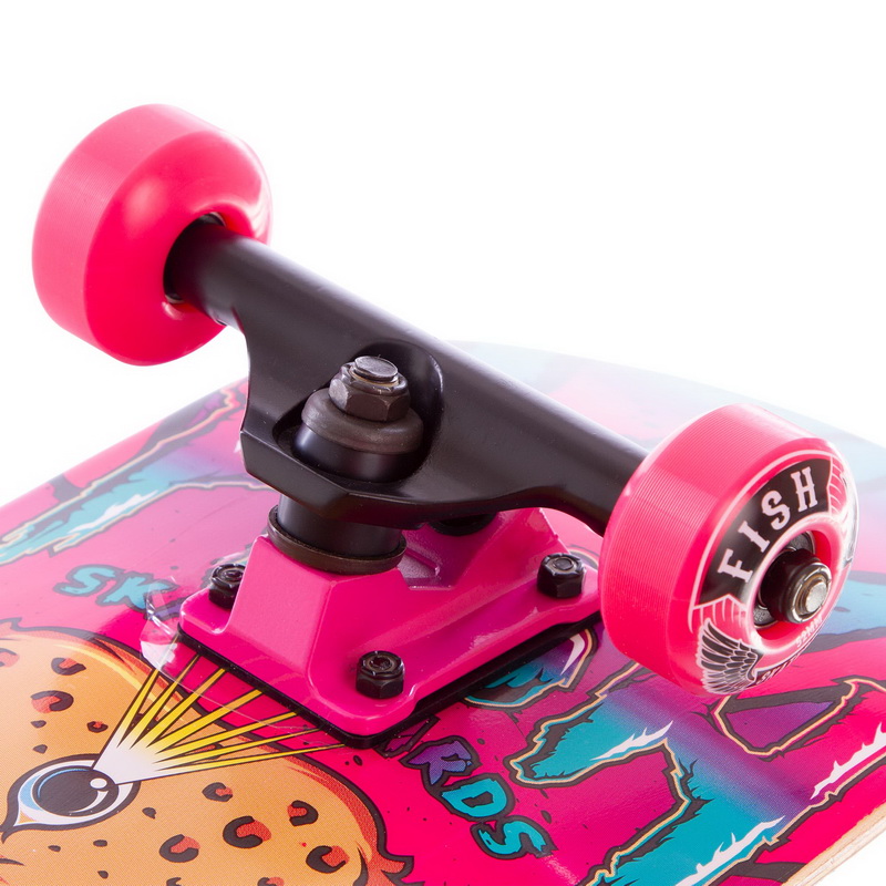 Лонгборд FISH CAPRICORN дерев'яний Червоний (SK-414) - фото 6