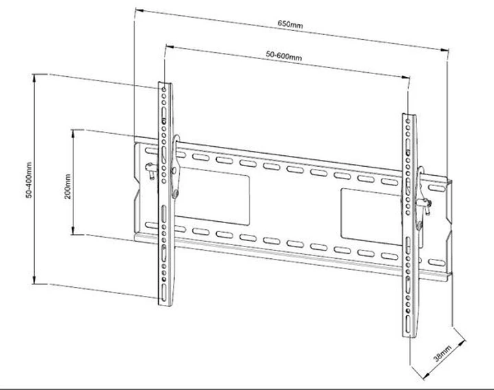 Крепление для телевизора X-Digital PLB118M Black (2828211386) - фото 2 Крепление для телевизора X-Digital PLB118M Black (2828211386) - фото 2