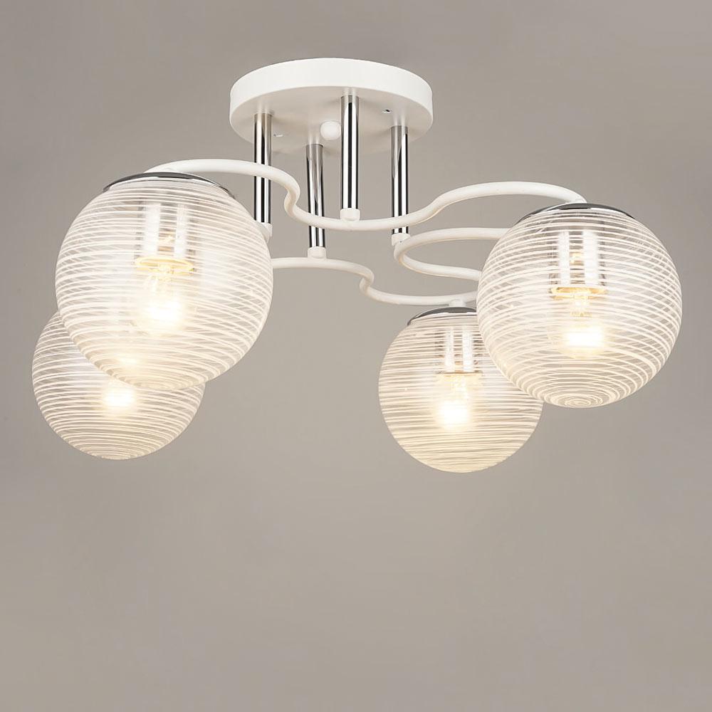 Люстра стельова Lighthouse SRS-19445/4 Білий/Хром