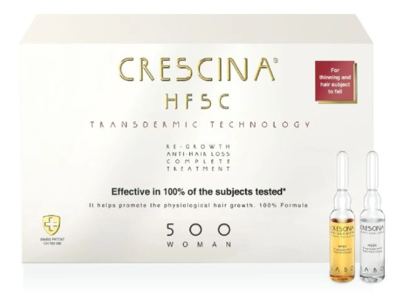 Средство для роста и против выпадения волос HFSC Transdermic Complete Treatment 500 Crescina для женщин 20 ампул (2618350030)