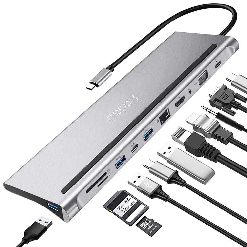 Хаб/підставка USB Type-C Addap MH-01 на 11 портів - фото 4 Хаб/підставка USB Type-C Addap MH-01 на 11 портів - фото 4