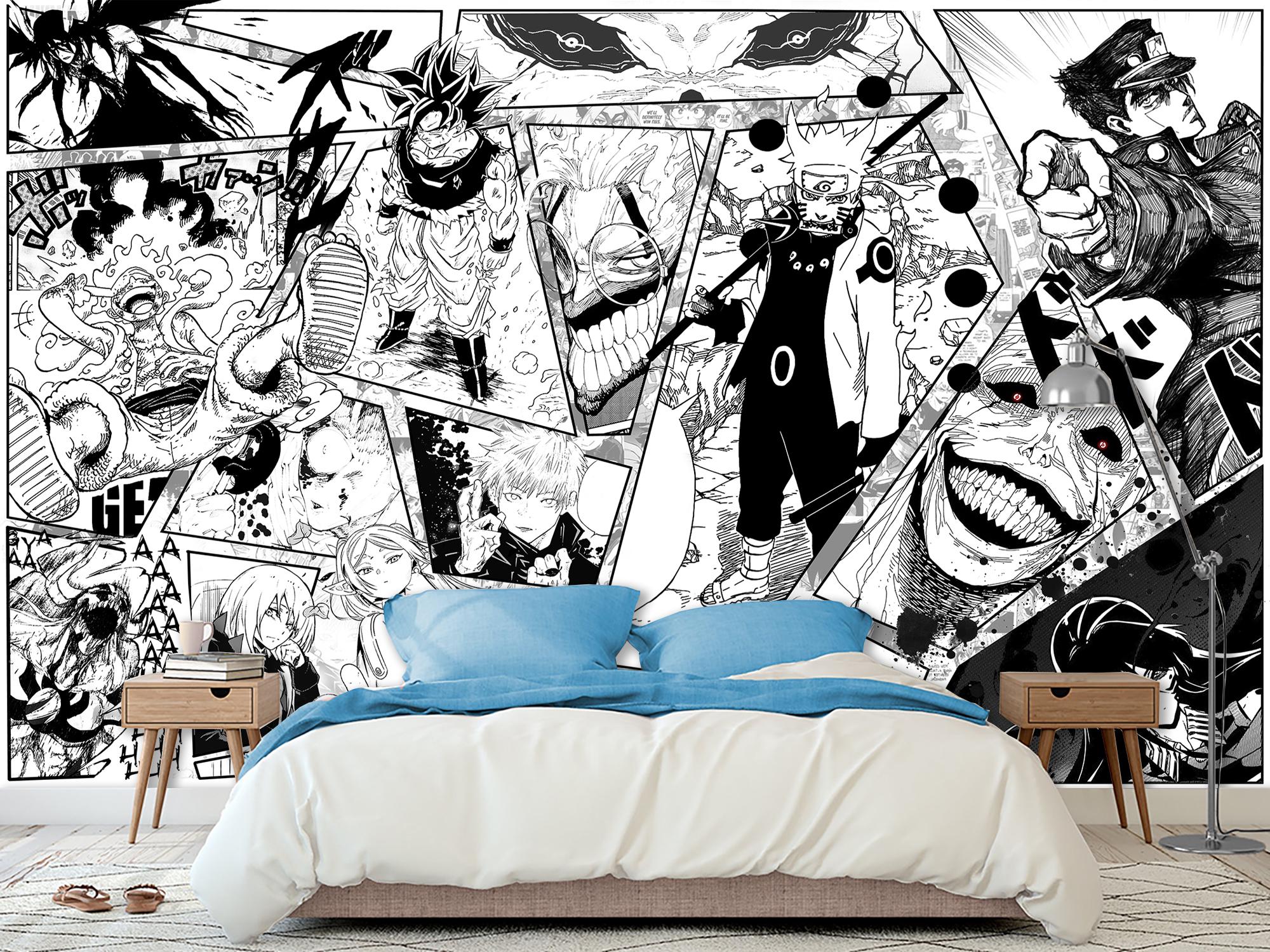 Фотошпалери флізелінові Upstream Чорно-білий колаж з персонажами Аніме/Манг 285х190 см (S5OTR-090/4) - фото 7 Фотошпалери флізелінові Upstream Чорно-білий колаж з персонажами Аніме/Манг 285х190 см (S5OTR-090/4) - фото 7