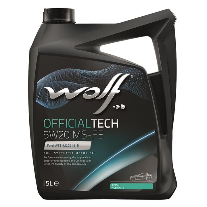 Моторное масло WOLF OfficialTech MS-FE C5 SN GF-5 5W-20 5 л (8320385)
