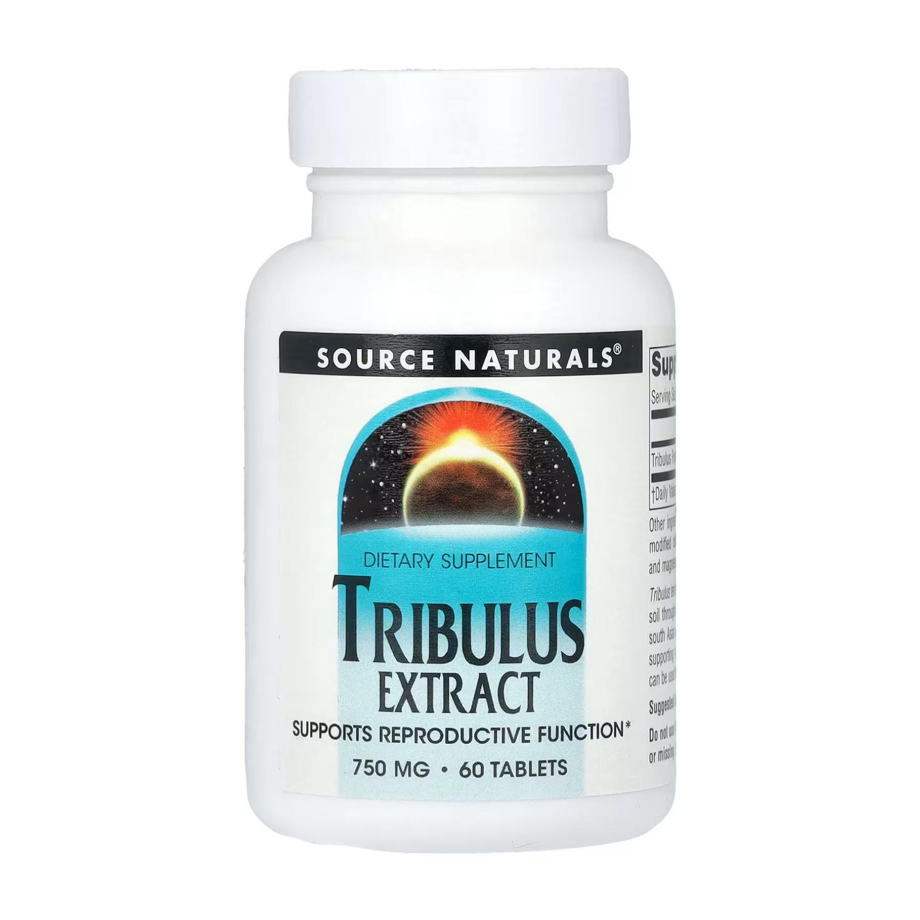 Экстракт трибулус террестрис Source Naturals Tribulus Extract 750 мг 60 таб.
