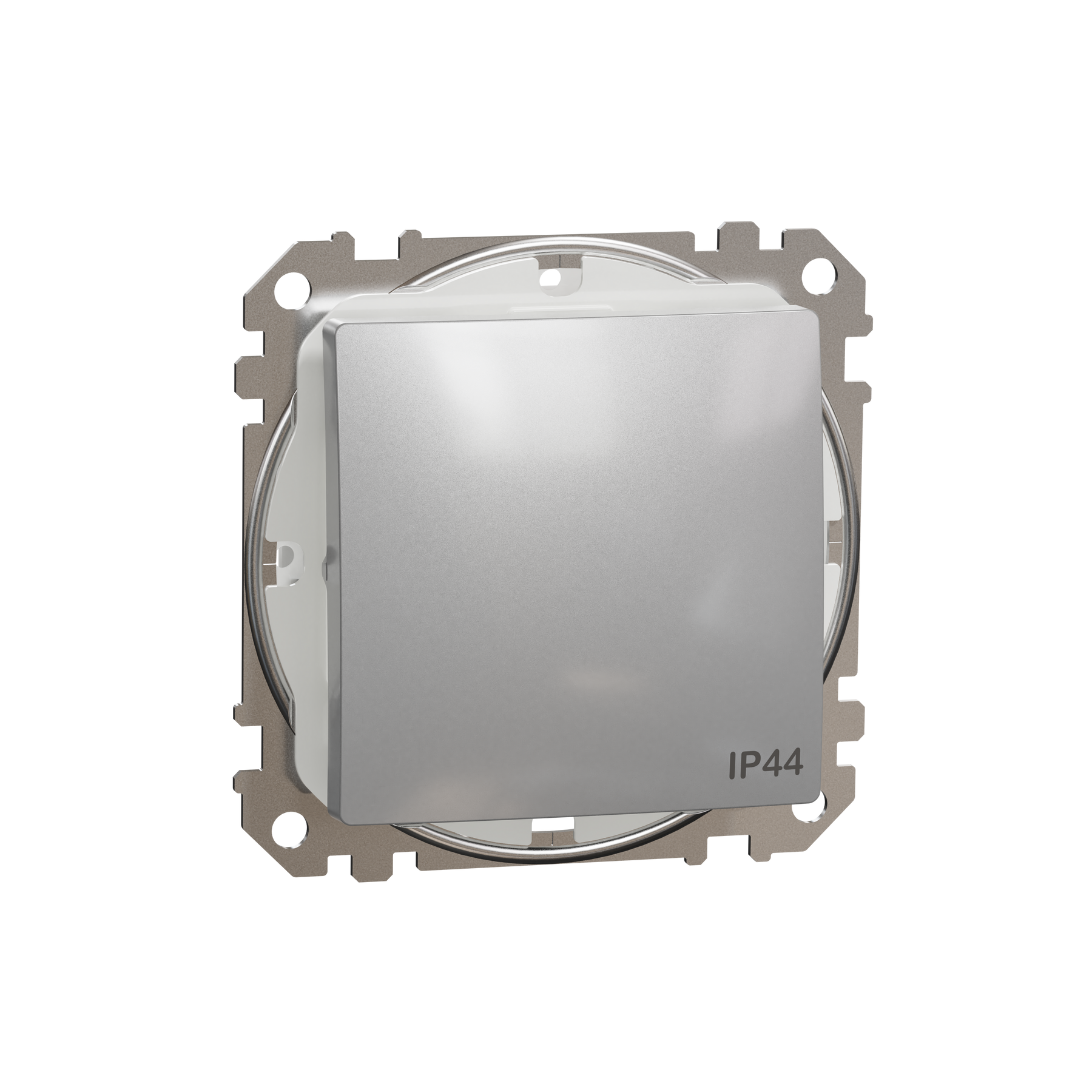 Переключатель одноклавишный Schneider Electric Sedna Design IP44 Алюминий (SDD213106)
