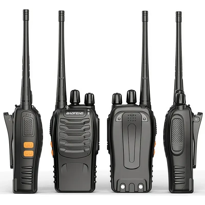 Набор рационов Baofeng BF-888S UHF 400-470 MHz с зарядными станциями 16 каналов 2 шт. Черный (2746863480) - фото 2