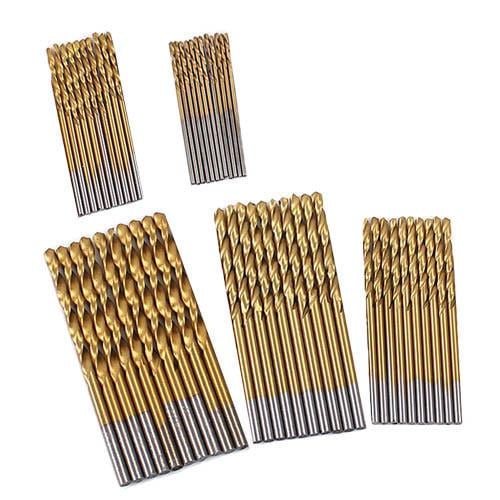 Сверла спиральные по металлу HSS сталь 1-3 мм 50 шт. (287567)