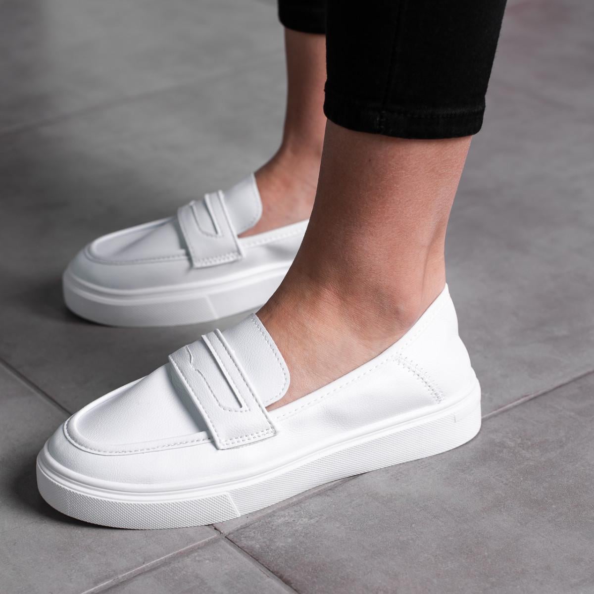 Лоферы женские Fashion р. 39 25 см Белый (3549)