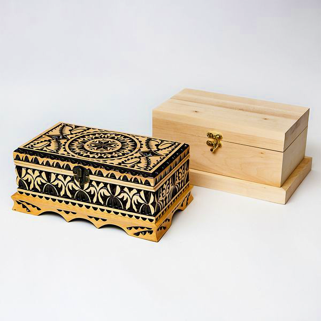 Заготовка шкатулки 24х14 см Липа (23702631) - фото 2 Заготовка шкатулки 24х14 см Липа (23702631) - фото 2