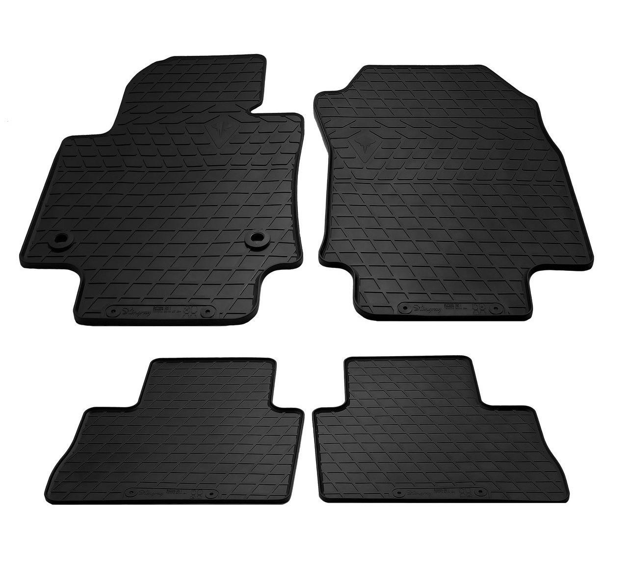 Коврики резиновые Stingray для Toyota RAV 4 MT 18 design 2016 with plastic clips TL 4 шт. (1022464)