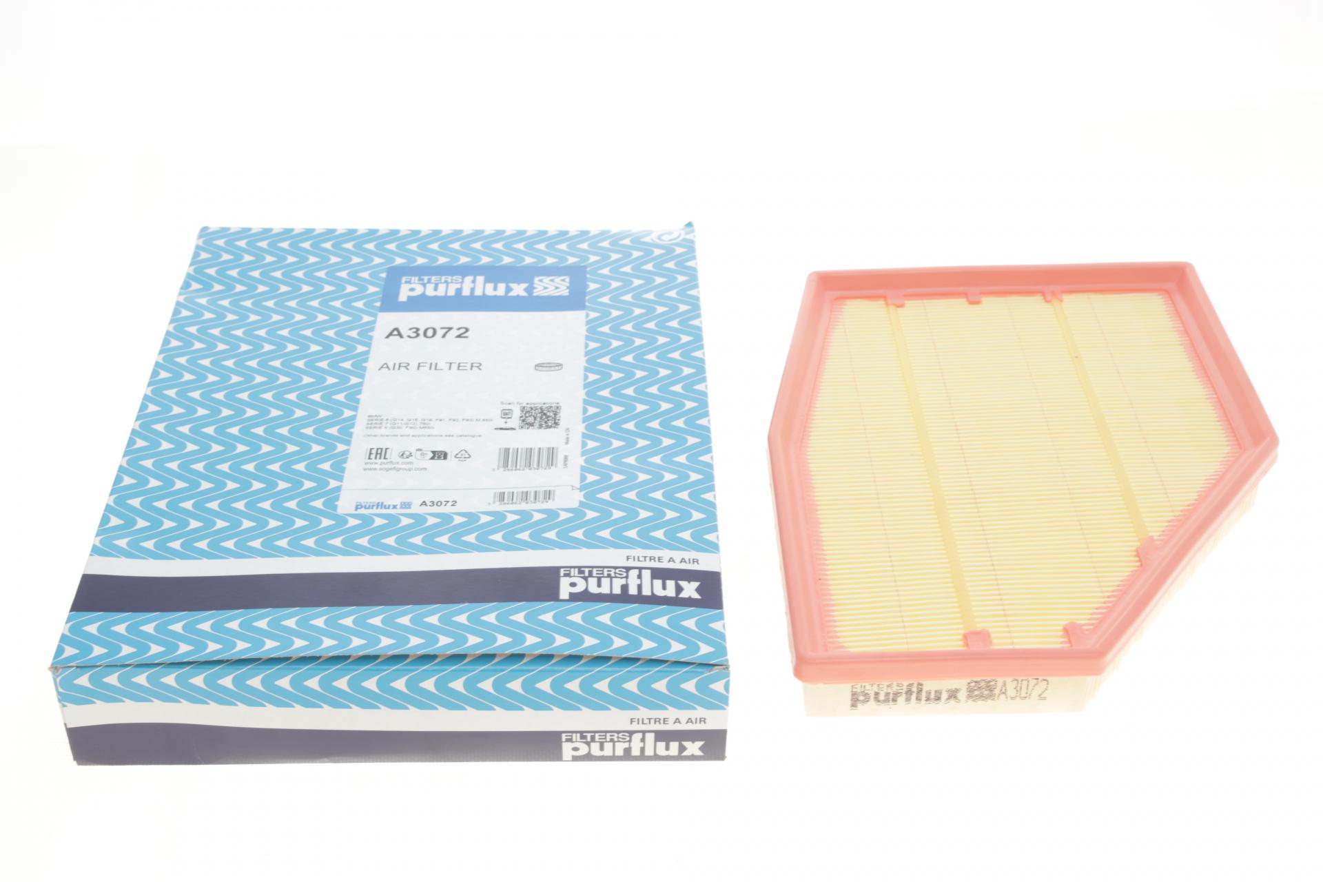 Фильтр воздушный PURFLUX для BMW 7 G11/M5 G30 15- N63B R- (A3072)