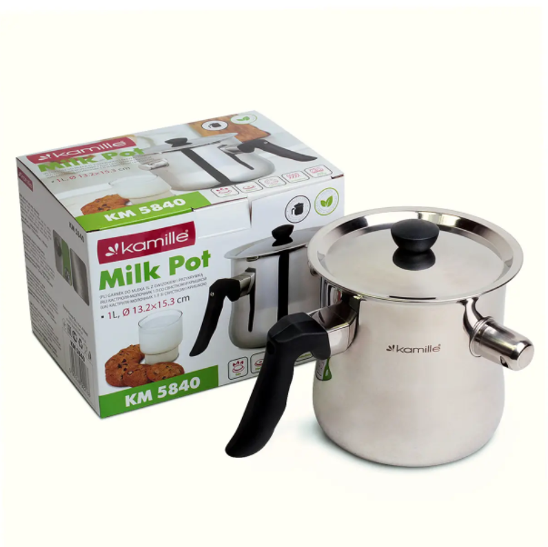 Молоковарка Kamille KM-5840 із свистком 1 л (NA002189)