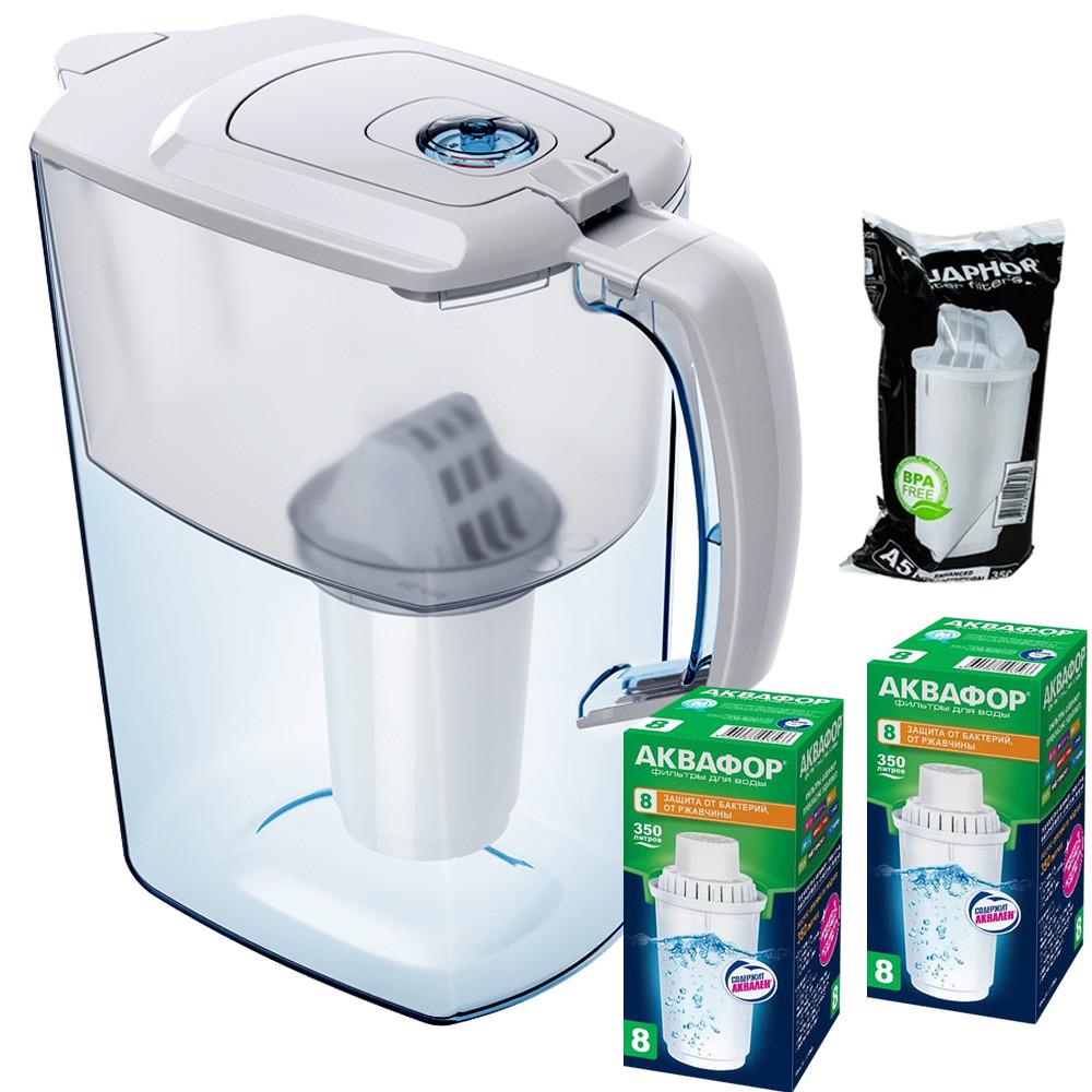 Фильтр-кувшин Аквафор Атлант А5 два модуля В8 Белый (1819069032)