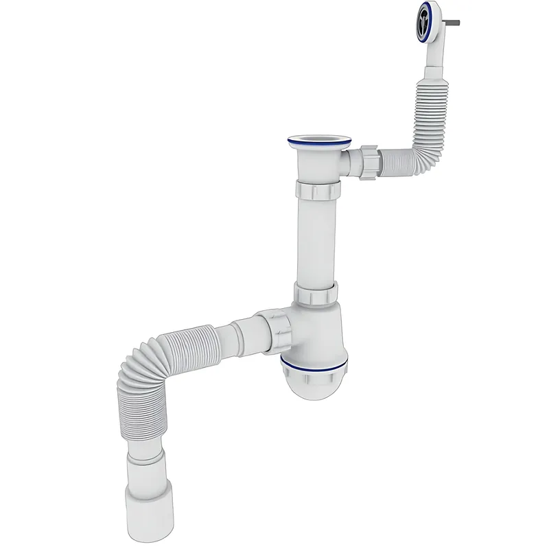 Сифон для кухни Zerix SK-04-В 1 1/2" х 40 мм с резьбовым выпуском и круглым переливом Белый (ZX5085) Сифон для кухни Zerix SK-04-В 1 1/2" х 40 мм с резьбовым выпуском и круглым переливом Белый (ZX5085)