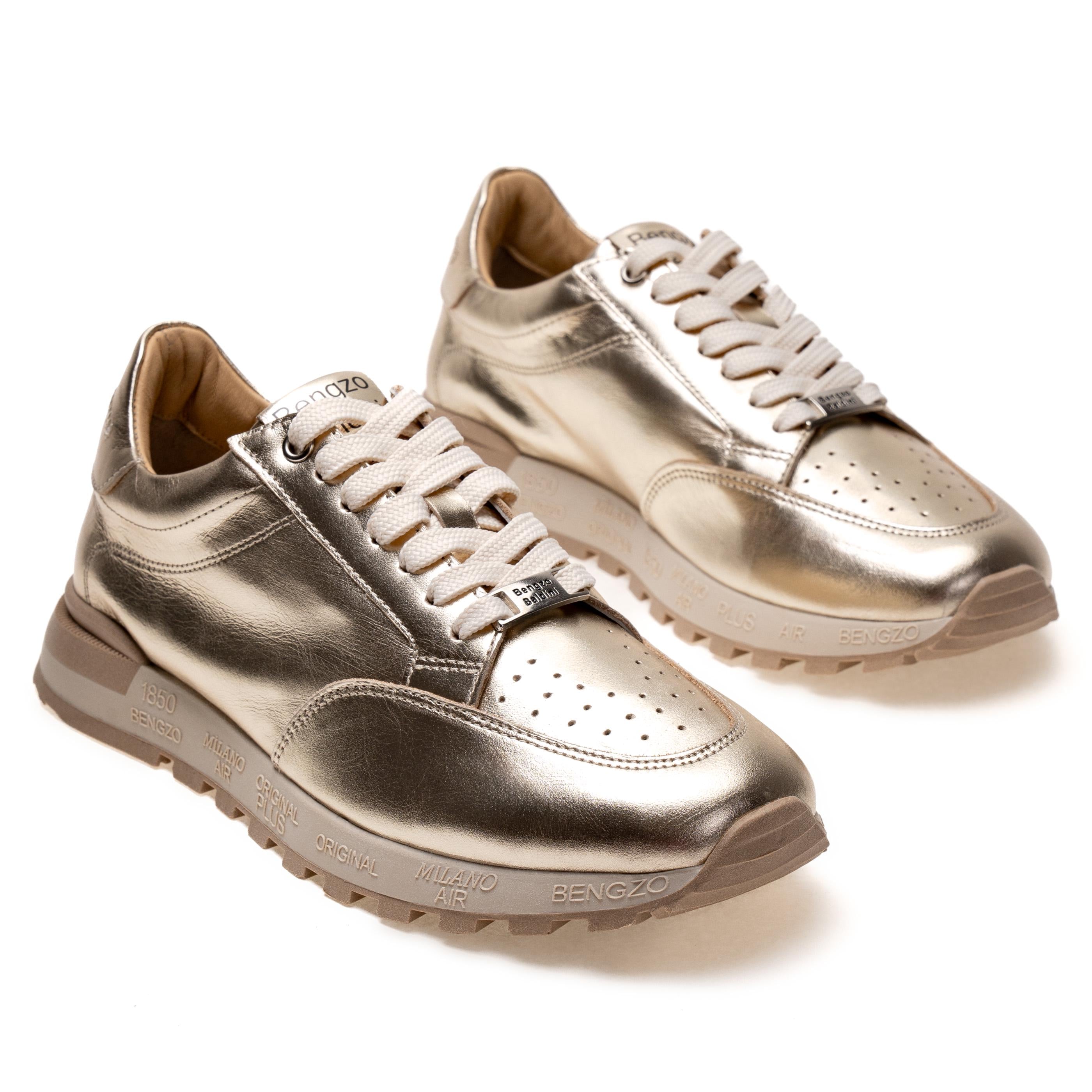 Кроссовки Bengzo Baldini 01389 р. 39 Золотой (104362614)