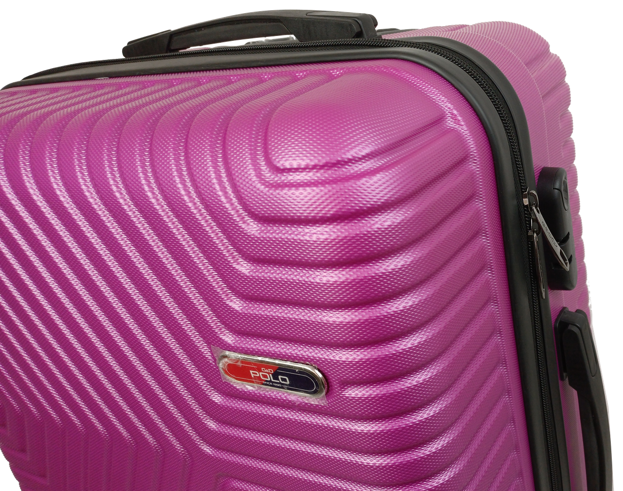 Валіза середня з АБС-пластику GD Polo 70 л Темно-рожевий - фото 7 Валіза середня з АБС-пластику GD Polo 70 л Темно-рожевий - фото 7