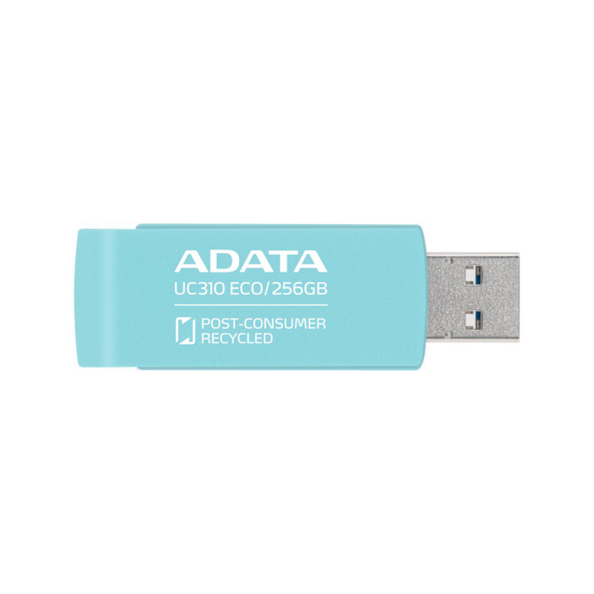 Флеш-пам'ять USB A-DATA USB 3.2 UC310 Eco UC310E-256G-RGN 256 Gb Green (580919) - фото 2