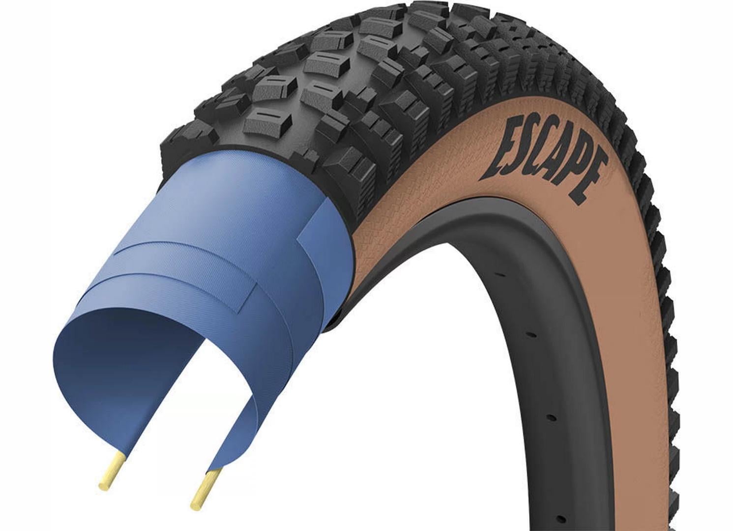 Покрышка велосипедная GoodYear ESCAPE Ultimate Tubeless Complete 27,5"x2,6"/66-584 Black/Tan (TIR-65-62)
