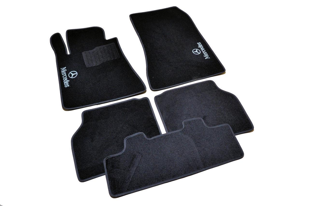 Килимки в салон ворсові для Mercedes S140 1991-1998 5 шт. Чорний (1398313113)