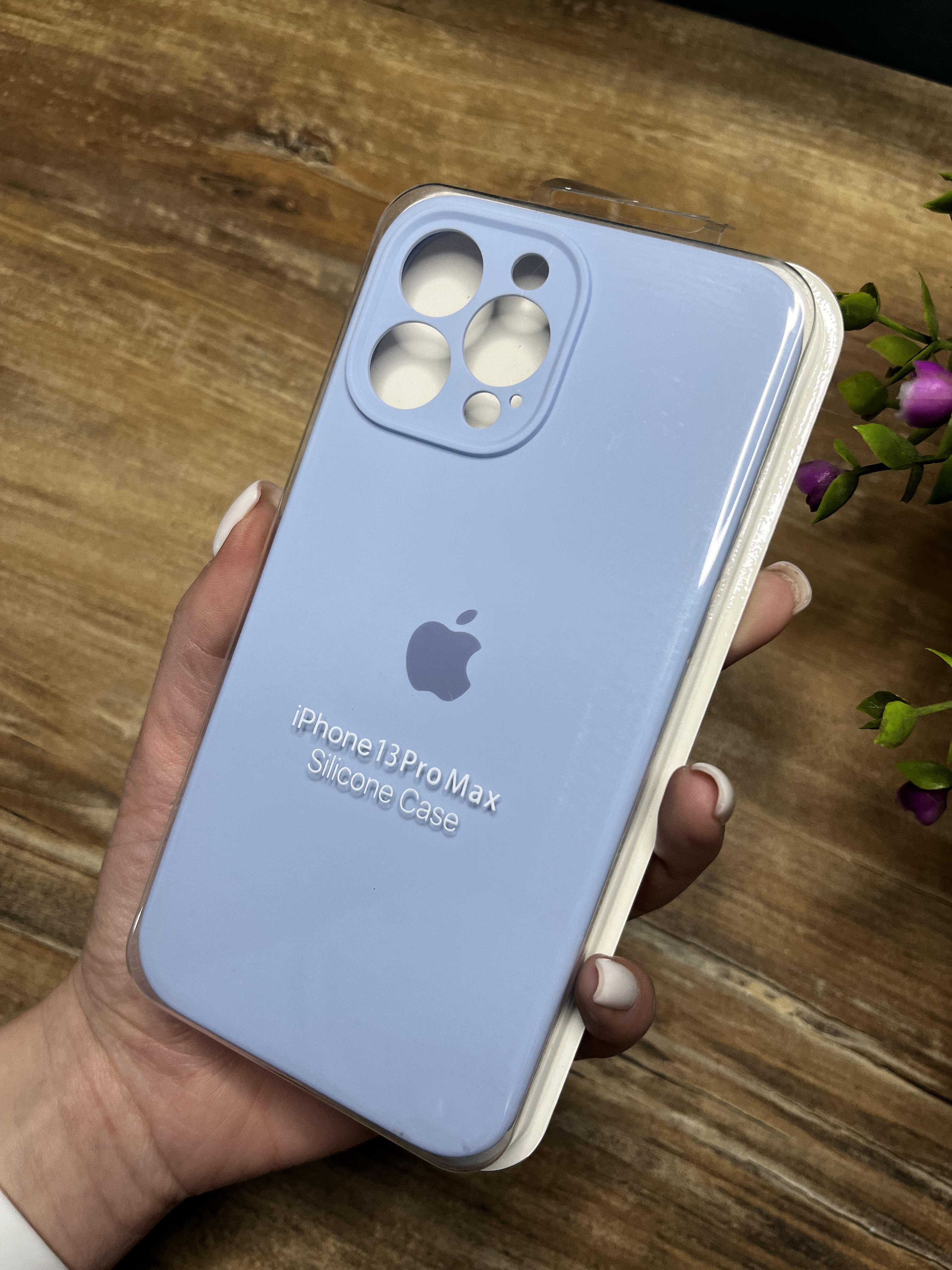 Чохол накладка на iPhone (Айфон) 13 Pro Max закритий низ та закрита камера silicone case full camera на apple