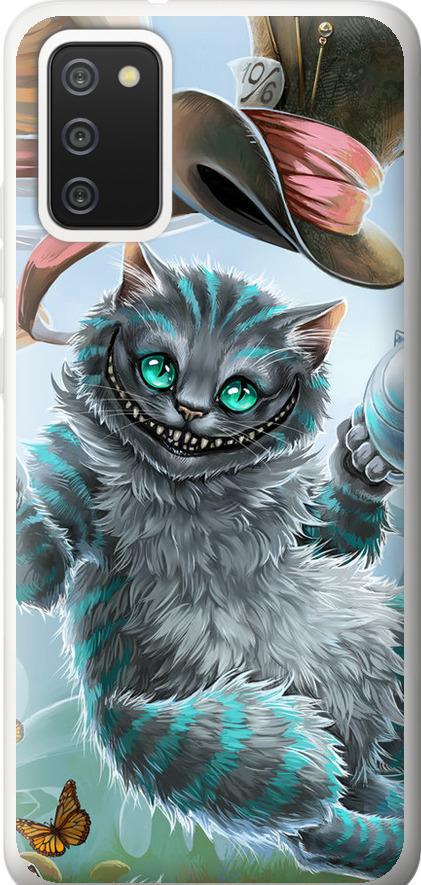 Чехол на Samsung Galaxy A02s A025F Чеширский кот 2 (3993u-2203-42517)