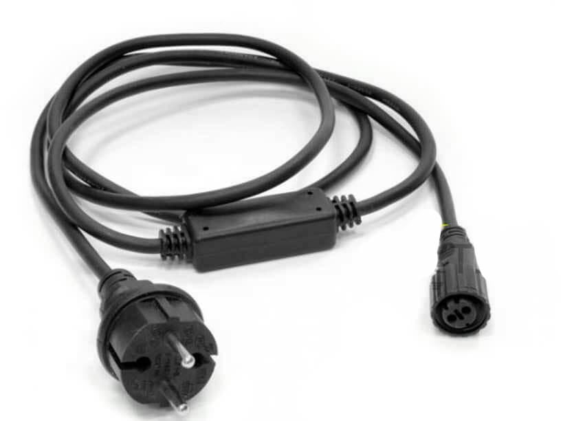 Кабель живлення для вуличних гірлянд Alphatrade 10А Чорний (119630)