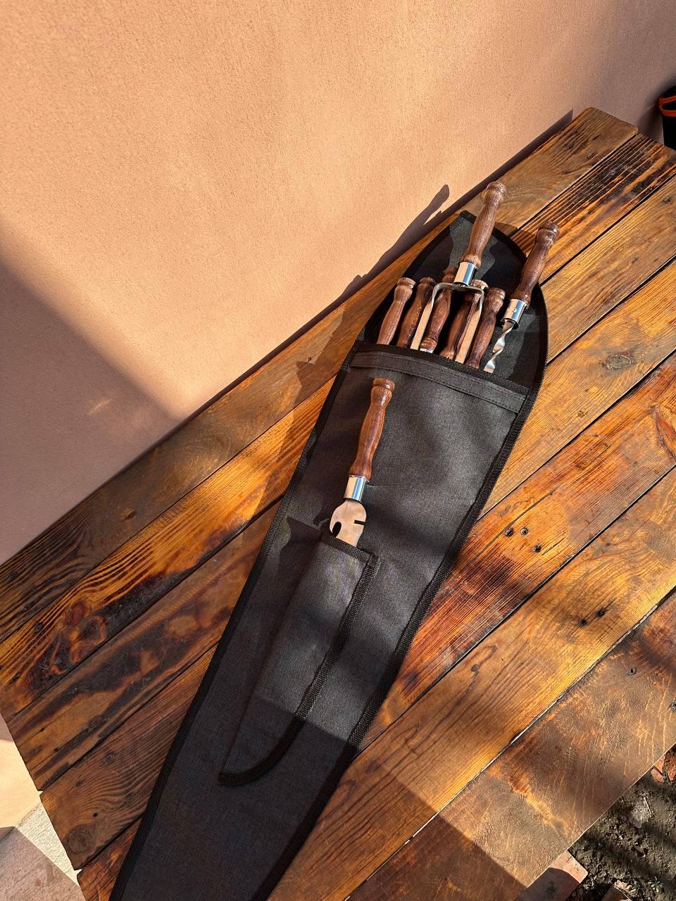 Чохол для шампурів з ручкою 80 см (2546486740) - фото 2 Чохол для шампурів з ручкою 80 см (2546486740) - фото 2