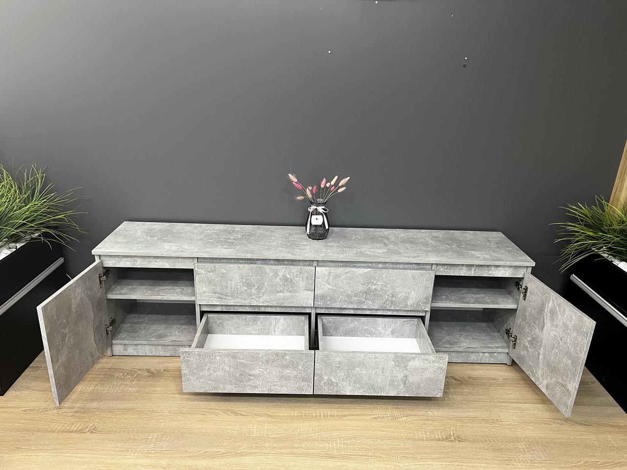 Тумба під ТВ Еверест 1804х510х370 мм Бетон - фото 5