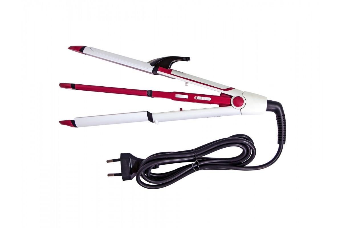 Стайлер Gemei GM 2921 3в1 Бело-розовый (1938588) Стайлер Gemei GM 2921 3в1 Бело-розовый (1938588)