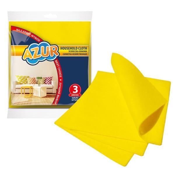 Серветка для прибирання Azur 3 шт. 30х35 см Серветка для прибирання Azur 3 шт. 30х35 см