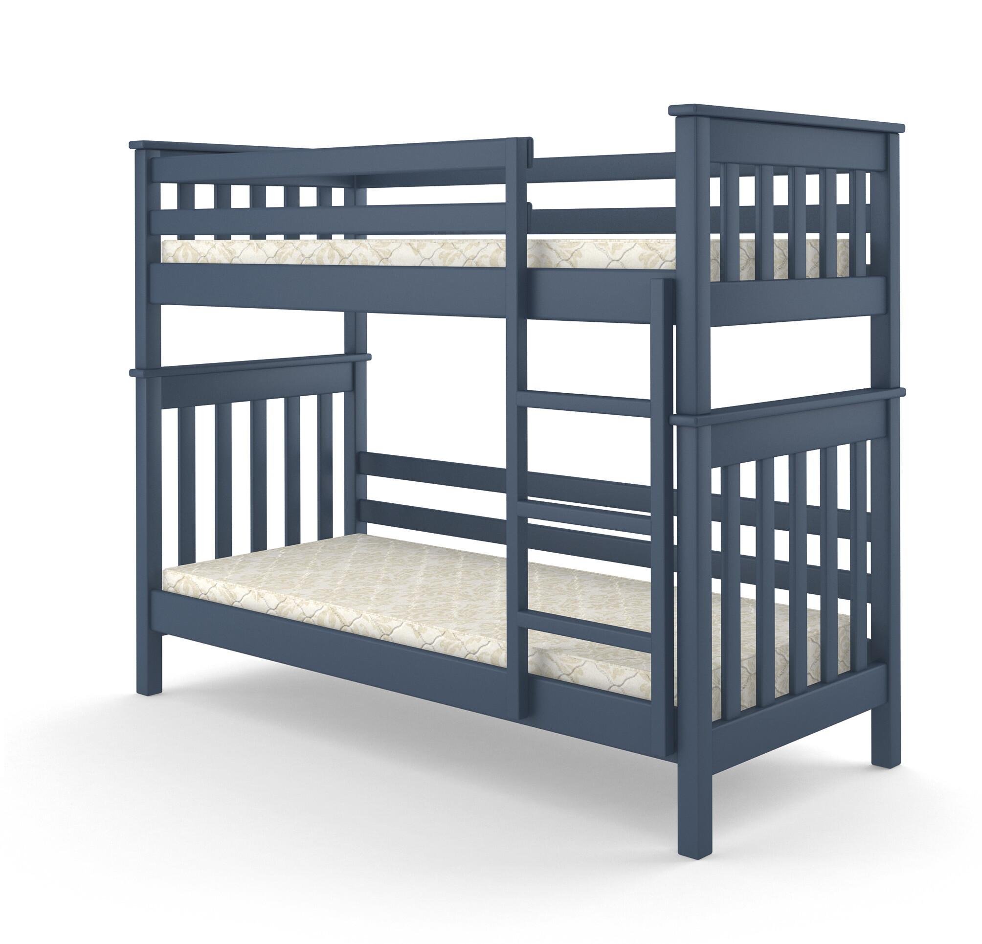 Ліжко двоярусне MebiGrand Скандинавія Міні з масиву дерева 80х200 см Синій (23543) Ліжко двоярусне MebiGrand Скандинавія Міні з масиву дерева 80х200 см Синій (23543)