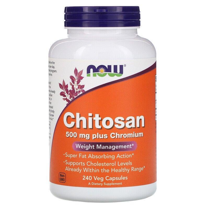 Хітозан з хромом NOW Foods Chitosan 500 мг 240 капсул (944631187)